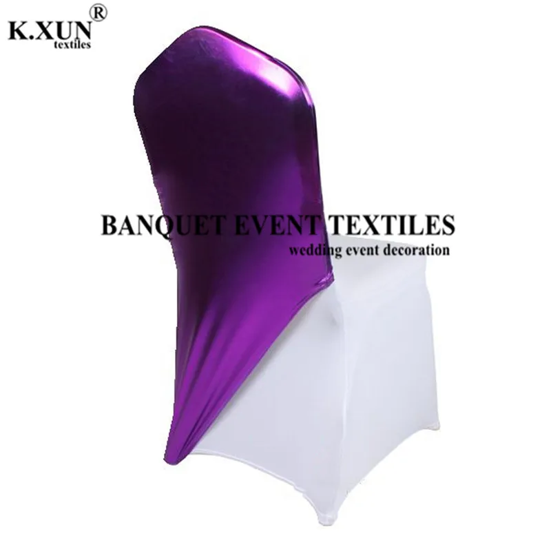 Красивый металлический чехол на стул из спандекса с бронзовым покрытием лайкра