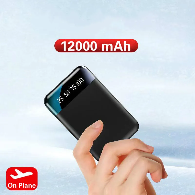 2020 двойной USB 12000 мАч Внешний аккумулятор для Xiaomi Mi iphone 8 портативное зарядное