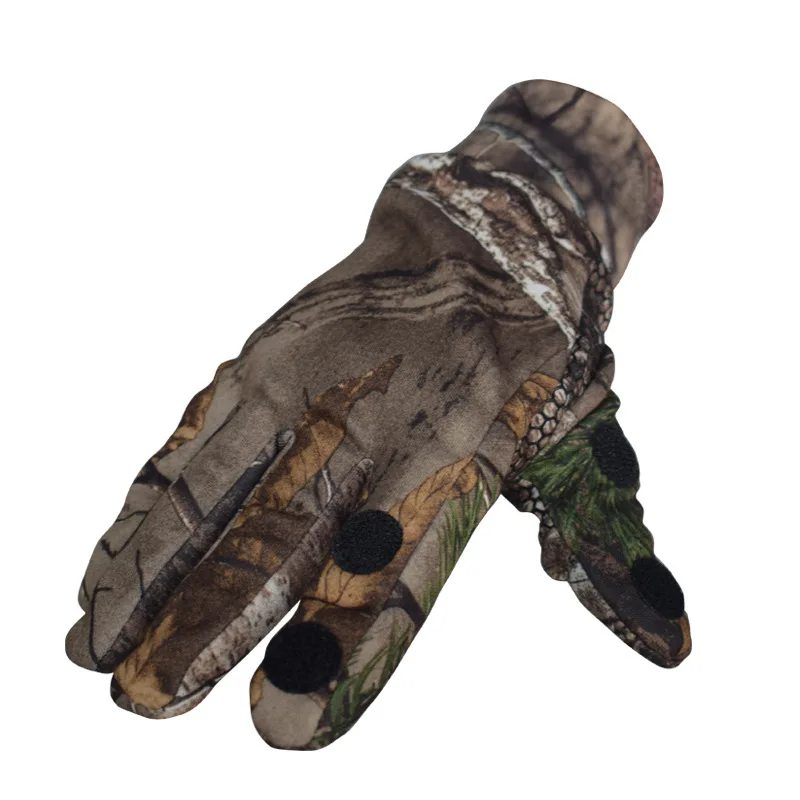 

Sports Cycling Hiking Gloves Outdoor Tactics Winter Jungle Fishing Gloves Men 2 Half-Finger Camouflage Anti-Slip Gloves