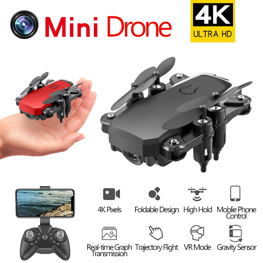 Складной 4K мини Дрон на радиоуправлении D2 с широкоугольной Wi Fi HD камерой