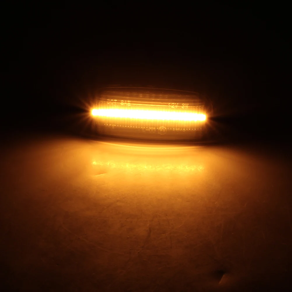 

2pcs Auto Car Dynamic LED Side Marker Amber Fender Lights Turn Signal Light for Audi TT RS4 RS6 A3 A4 B7 A6 A8 C5 C7 S3 S4 S6