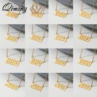 Ожерелье с подвеской цифры из нержавеющей стали, от 1985 до 2020