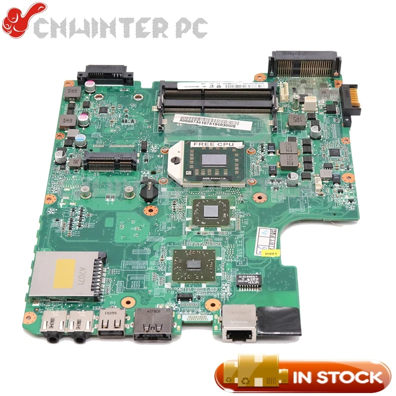 NOKOTION для Toshiba Satellite L640D L645D материнская плата ноутбука A000073410 DA0TE3MB6C0 REV C socket S1 DDR3 Free