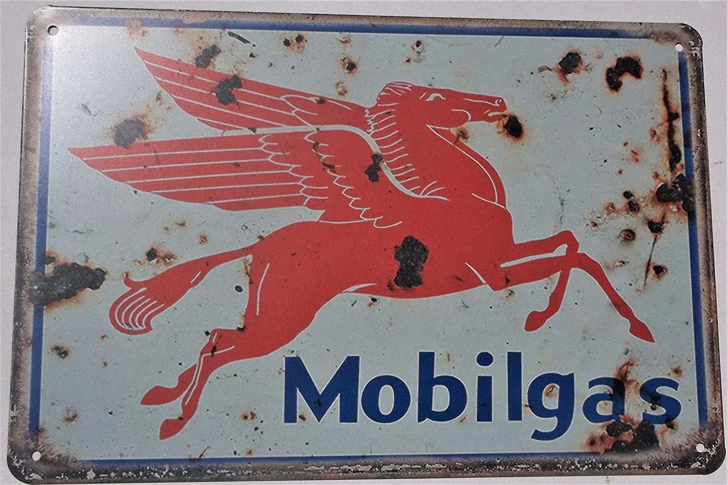 

MOBILGAS Plate Retro Metal Tin Sign Plaque Poster Wall Decor Art Shabby Chic Gift