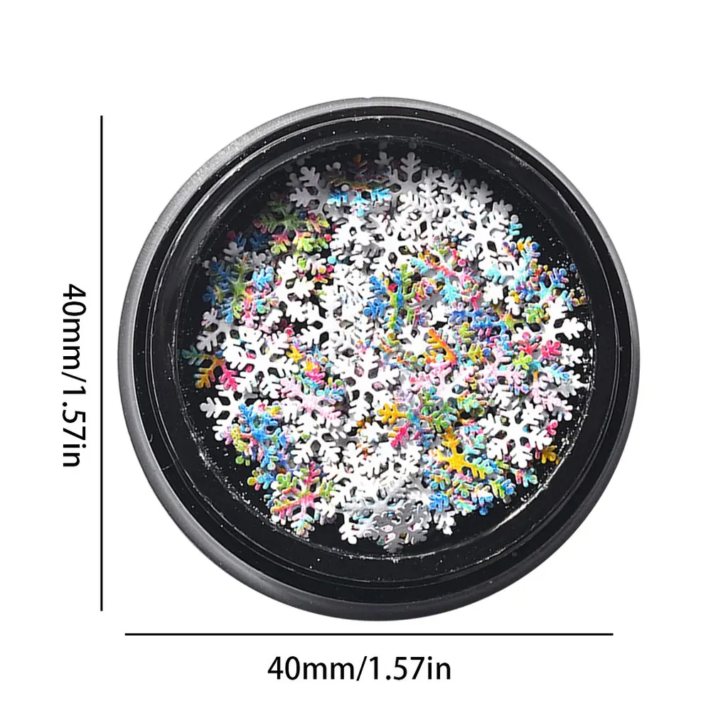 Новые украшения для ногтей цветные снежинки ультратонкие ногти блестки