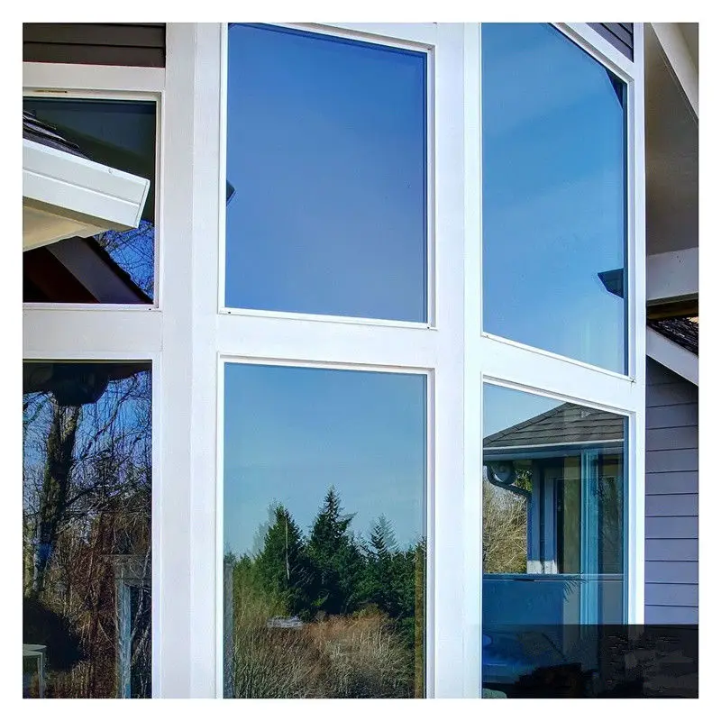 Солнцезащитная пленка из голубого и серебристого стекла Тонирующая