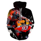 Мужская весенне-осенняя толстовка с капюшоном, Спортивная толстовка с 3d принтом для гоночного велосипеда, Повседневная Толстовка для спортзала, 2021