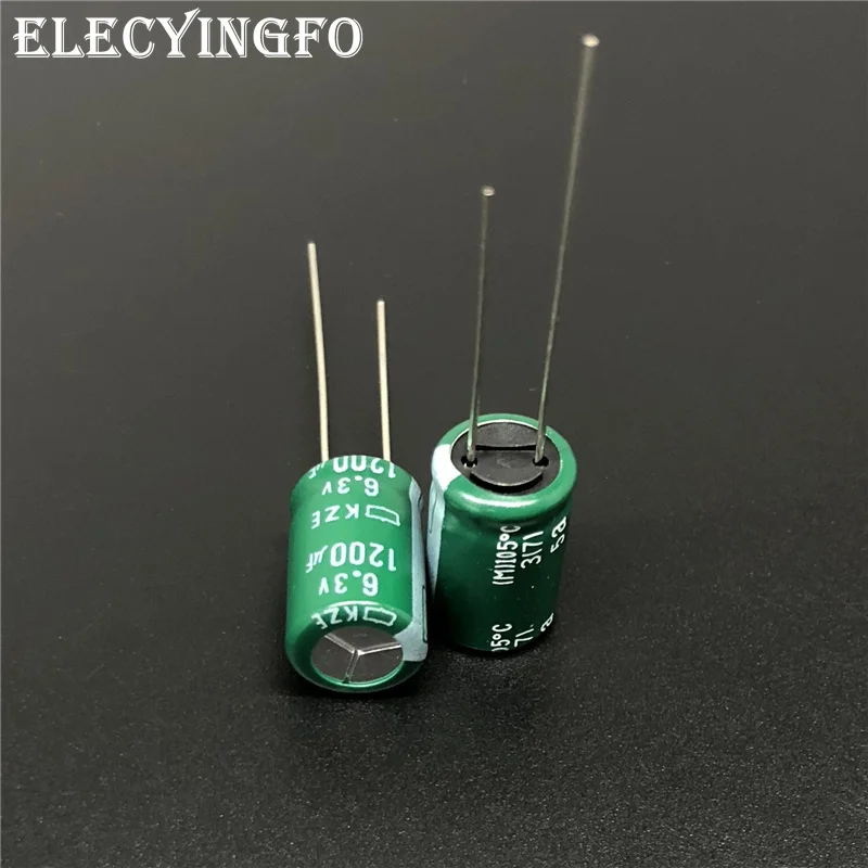 50pcs 1200uF 6.3V1200UF NCC KZE Series 10x16mm Low ESR For Motherboard 6.3V1200uF Aluminum Electrolytic capacitor | Электронные