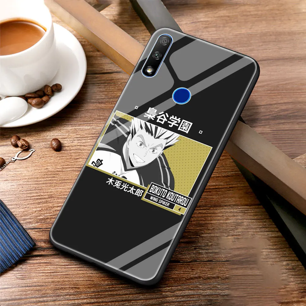 

Anime Volleyball Haikyuu Luxury Phone Soft Edge Case for Honor 8X 9X 20 10 Lite 20 30 Pro Plus Tempered Glass Shell Coque Funda