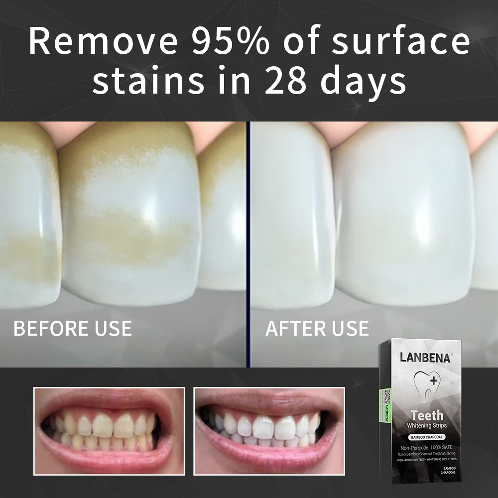 LANBENA отбеливания зубов бамбуковый уголь Наночастицы не стимулирующие