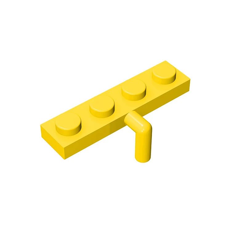 

10pcs MOC Brick Parts 30043 Plate Modified 1 x 4 with Bar Arm Down Compatible Building Block Particle DIY Kid Brain Toy Gift