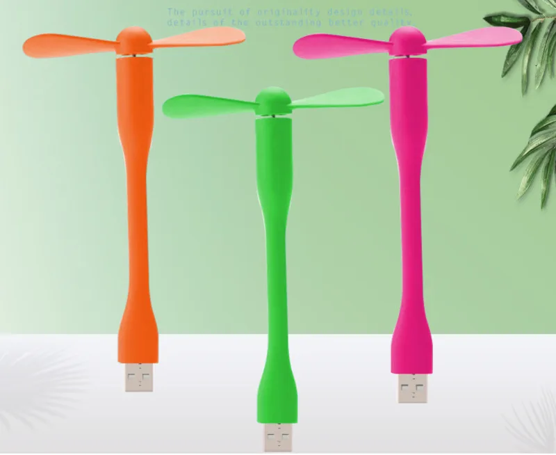 USB вентилятор гибкий портативный съемный USB мини-вентилятор для всех источников питания USB выход USB гаджеты без пузырей ручной настольный стол