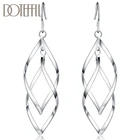 DOTEFFIL, серебро 925 пробы, Ромб, висячие серьги для женщин, лучший подарок, свадебные ювелирные изделия для помолвки