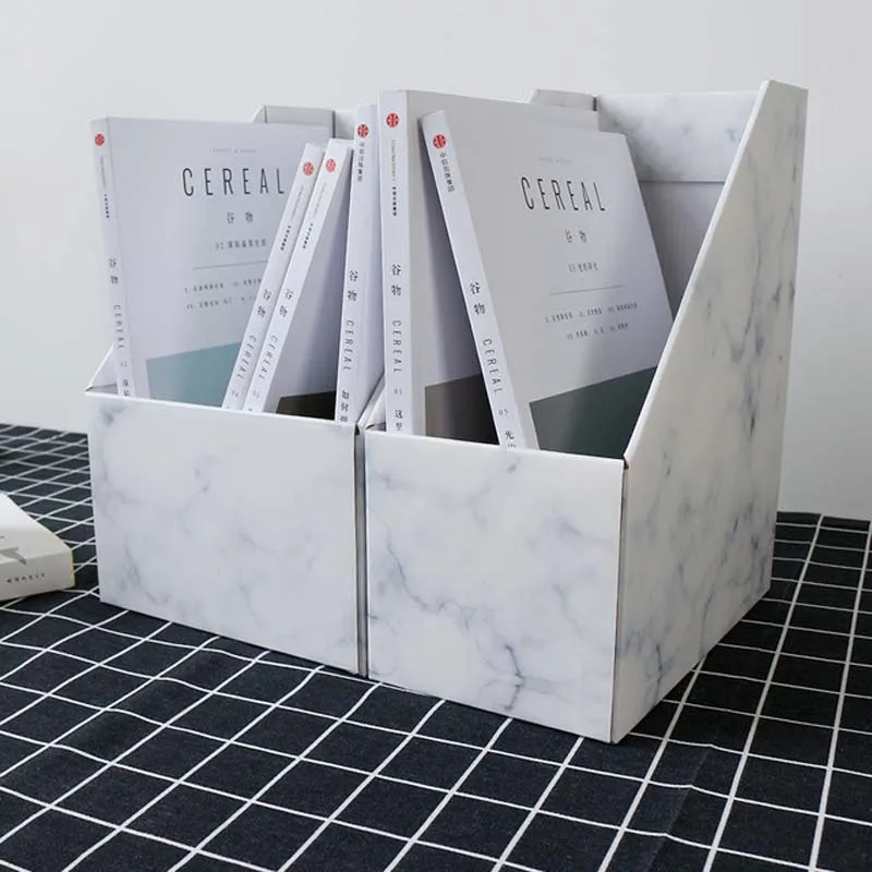 Милый Мраморный держатель для ручек 4 шт. школьный чехол хранения книжная полка