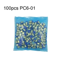 100pcs pc6 01 6mm hose tube 9 7mm pneumatic fitting air connector straight through quick connecors fitttings male thread