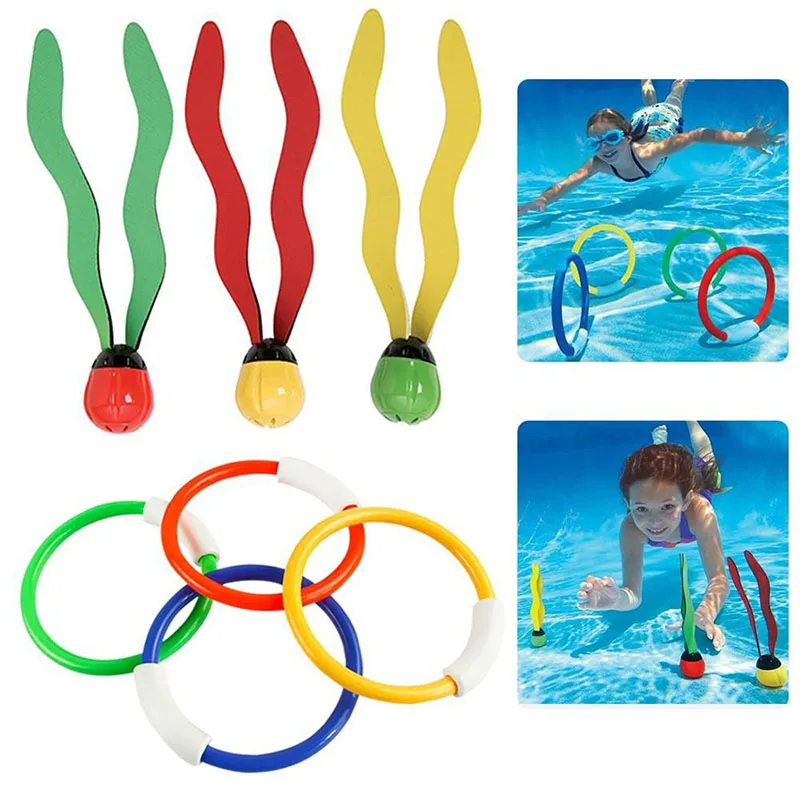 

Summer 3Pcs Toys Seaweed Diving Toy Water Pool Games Child Underwater Diving Sports Parent-Child Gifts For Kid Summer Toy Pool