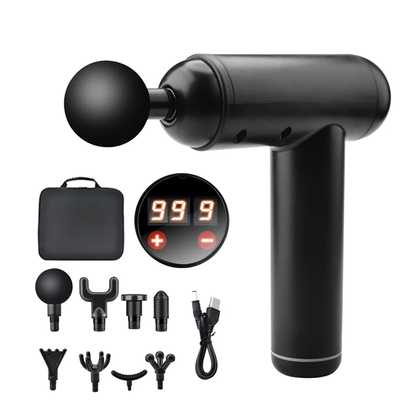 

LCD Electric massage Fascia Muscle Massager Gun Muscle Pain Management Fascia Gun 99-Speed Control
