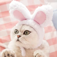 bunny headband pet supplies mini rabbit ears pet cats hat lovely style cross dressing cap for pet cute accessories