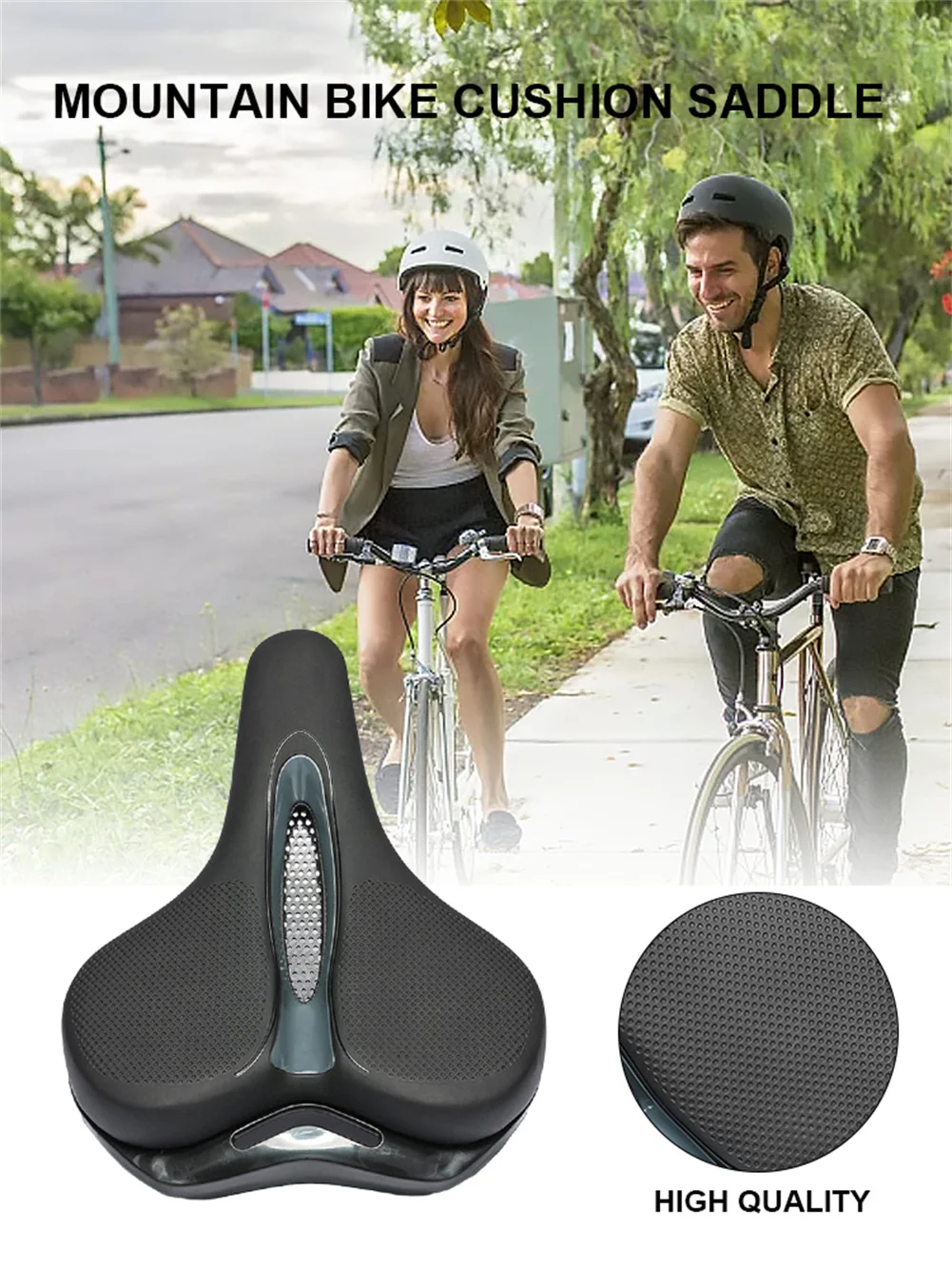 

Сиденье Велосипедное гелевое для унисекс, удобная мягкая подушка для горных и шоссейных велосипедов, дышащие сиденья