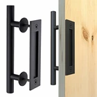 Ручка для раздвижной двери сарая, деревянная дверная ручка для мебели, подходит для шкафа, шкафа, межкомнатной двери 35-45 мм