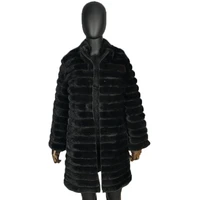 Winter Fur Coat Genuine Mink Fur Jacket Outwear Women New Top Fashion Warm High Quality