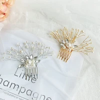wedding hair combs bridal hair clip pearls bridal hair comb wedding head piece ladies wedding hair accessories 2021 new