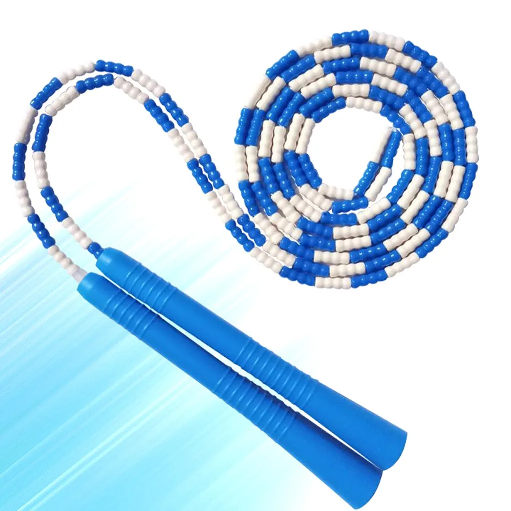 

Adjustable Skipping Rope Fitness Equipment For Home Gym Jump Rope Soft Beaded Segmented Length#30