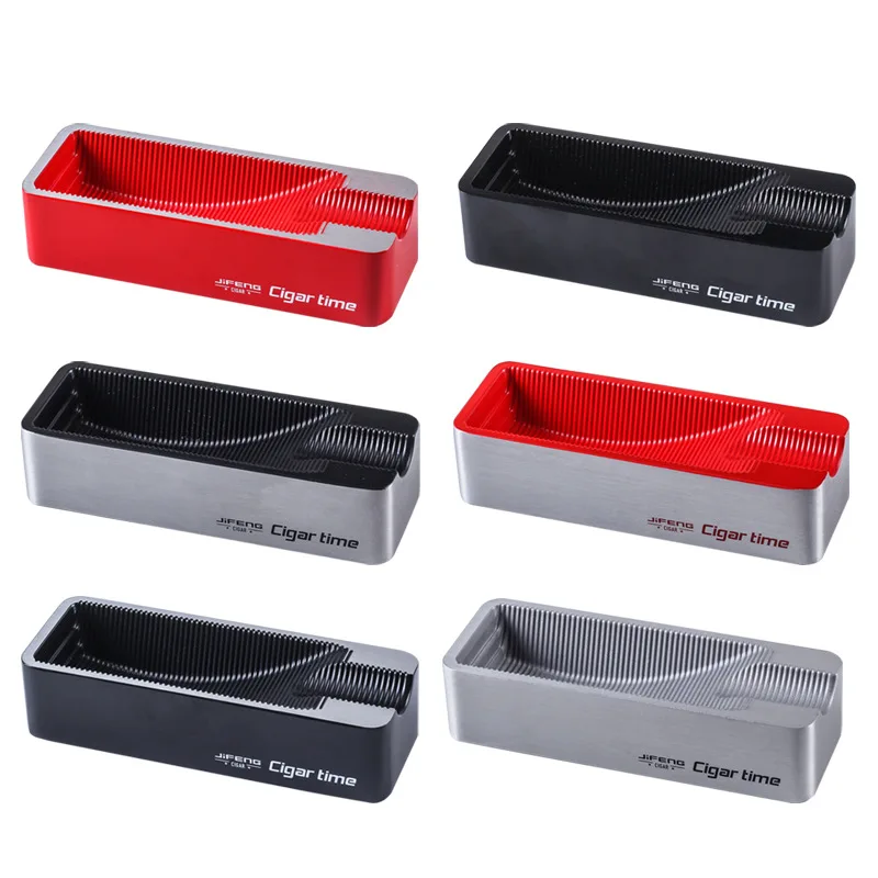 Пепельница для сигар металлическая двухсторонняя портативная Бытовая