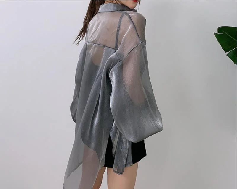 

Women's Summer Mesh Stitching Lace Top Elegant Women's Bow Stitching Lace Shirt Blouse Chiffon Sexy Top and Shirt