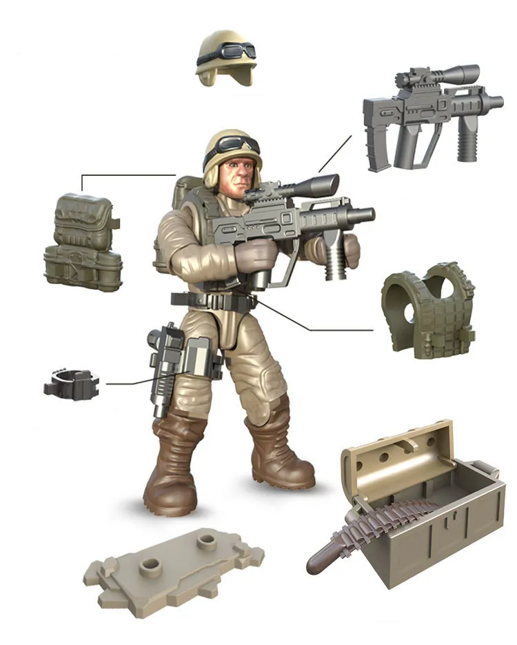 6 шт. Детский конструктор Вторая мировая война | Игрушки и хобби