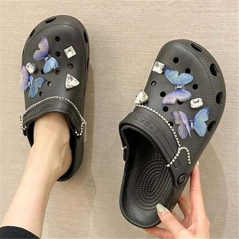

Platform slippers female 2021 summer new hollow women sandals slippers pattern fashion casual womens shoes beach shoes slides
