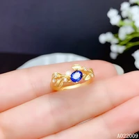 kjjeaxcmy fine jewelry 925 sterling silver inlaid natural sapphire new ring popular girls ring support test