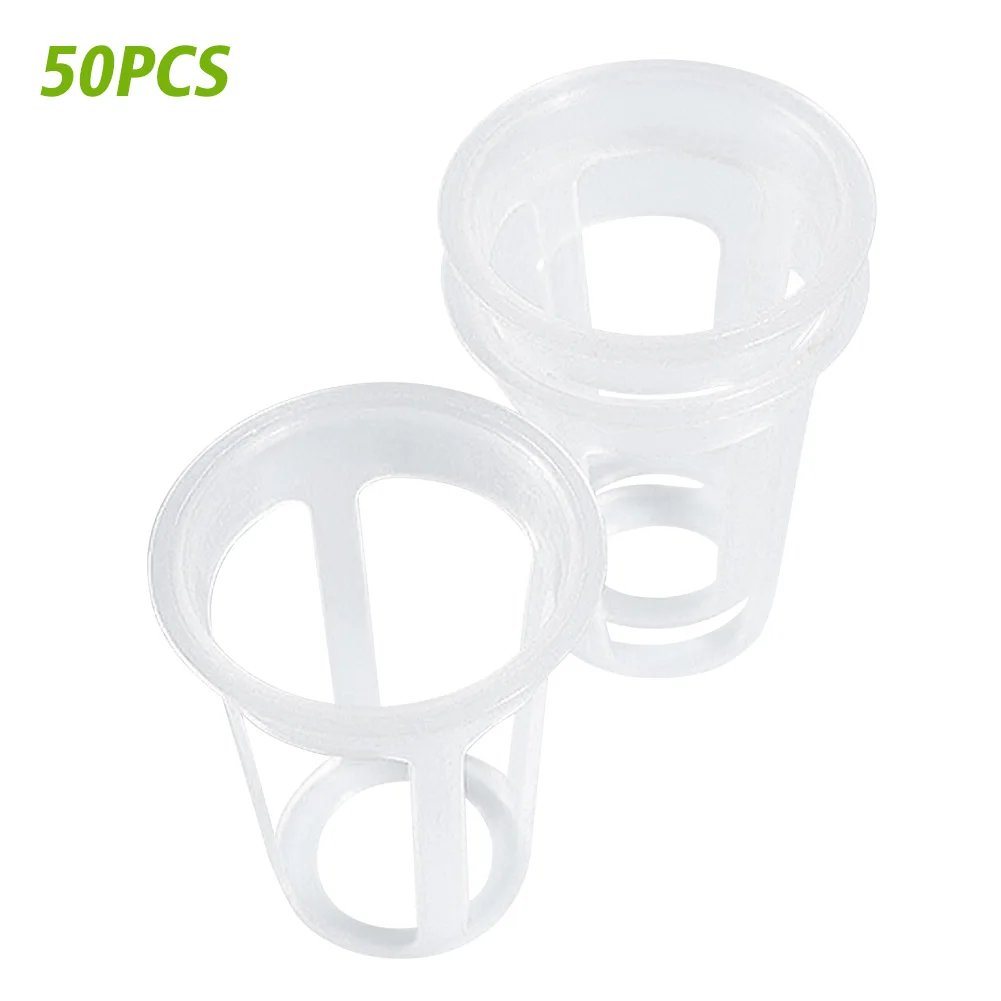 

50pcs/pack Balcony Basket Hydroponics Planting Bucket Container Heavy Duty Slotted Mesh Net Pot Cups Growth Aquaponics Nursery