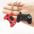 Миниатюрные резиновые брелки Playstation, беспроводной контроллер Dualshock, автомобильные брелоки на молнии, украшение для бойфренда, лучший подарок