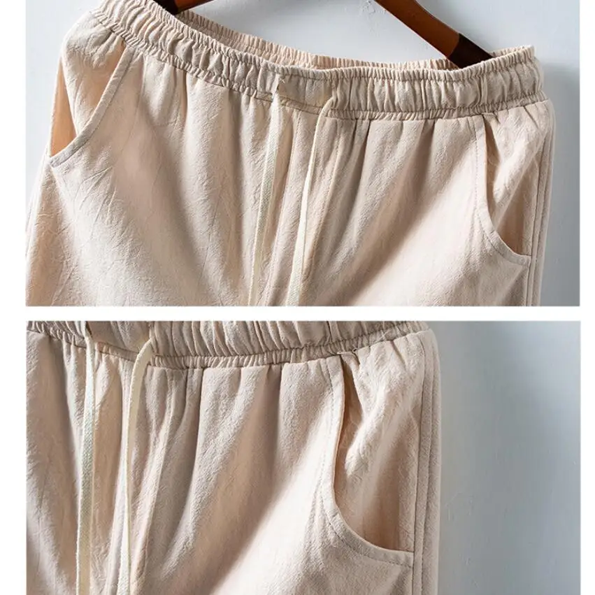 

100% Pure Cotton Fashion Men High-grade Casual pants/Summer Hip Hop Harem Pants Man Gray Casual Pants Trousers Joggers shipping