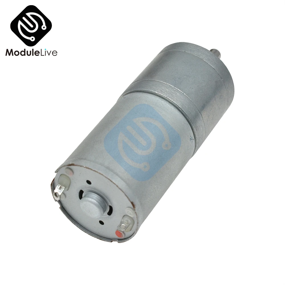 Миниатюрный редукторный электродвигатель с металлической шестерней постоянный