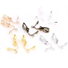 12x5 мм 50 шт Высокое качество 6 видов цветов позолоченный зажим для ушей DIY серьги ручной работы фурнитура для ювелирных изделий оптом