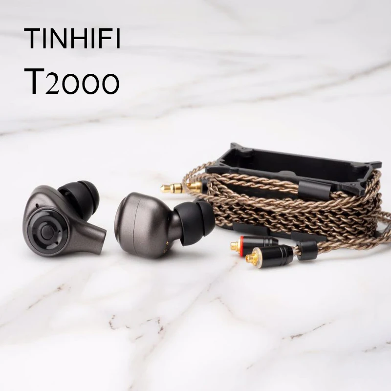 

TINHIFI T2000 Dual Dynamic HiFi Беспроводные Проводные Наушники Bluetooth 5,0 наушники-вкладыши 3,5 мм монитор MMCX спортивные наушники с микрофоном