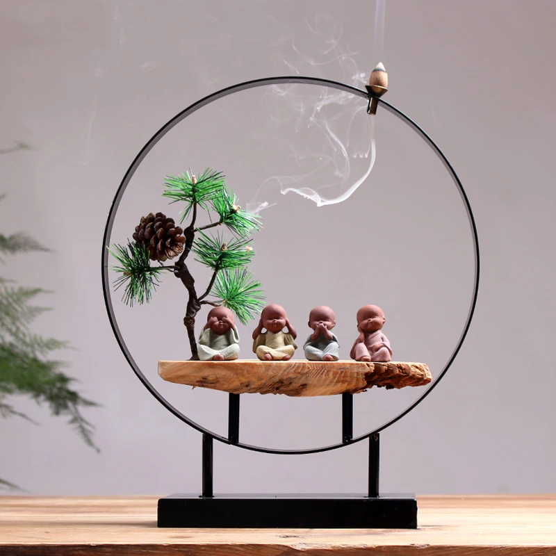 Подставка для благовоний с 20 конусами Будды подставка ручной работы железная