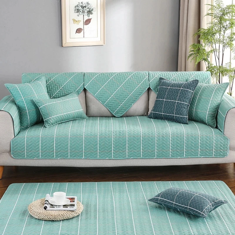 Современный чехол для дивана нескользящий всесезонный универсальный углового
