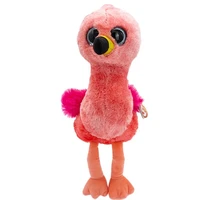 new 6 inch 15 cm ty big eyes plush pea plush animal pink flamingo collection doll child birthday christmas gift