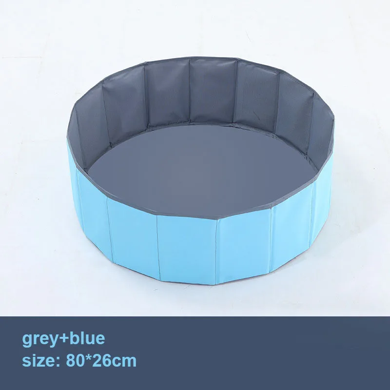 blue-grey 80cm Детский бассейн с шариками ограждение для безопасности ребенка складной мяч Яма бассейн манеж Крытый ограждение Детские шарики содержат мягкую ткань бассейн - Цвет: blue-grey 80cm