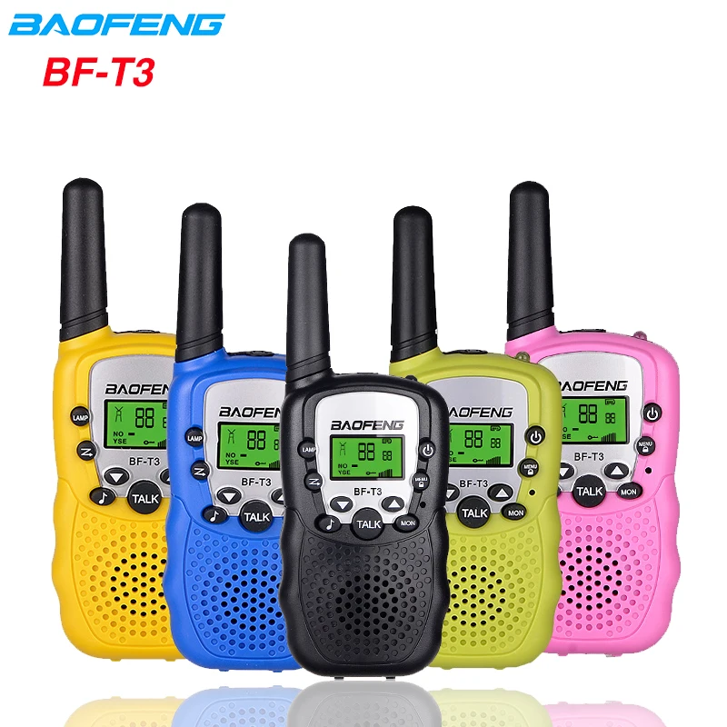 2 шт. Baofeng BF T3 Мини Портативная рация для детей 22 канала двухстороннее радио 10