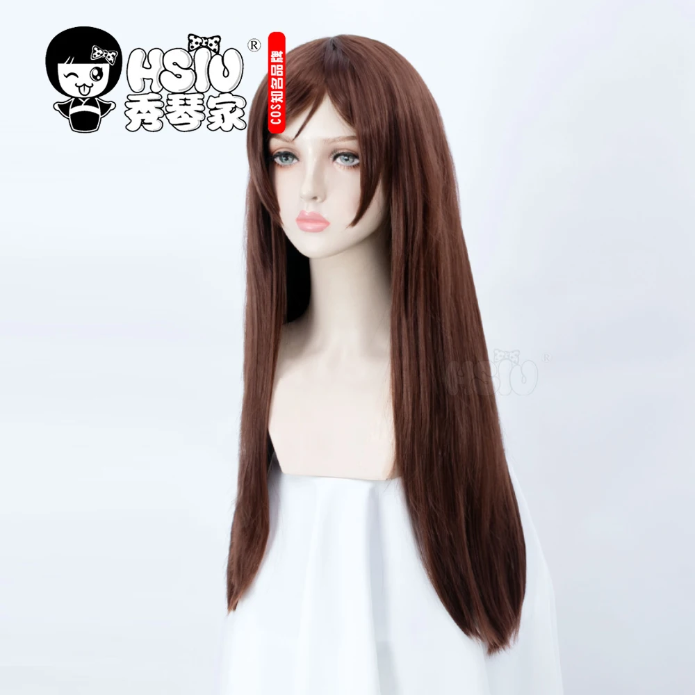 Парик для косплея HSIU из аниме KamisamaLove Kiss Momozono Nanami коричневый длинный прямой