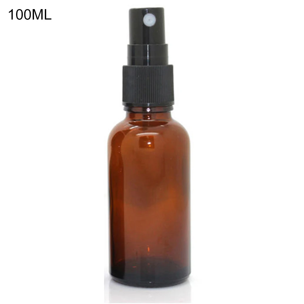 Hot 5-100ML Beauty Empty Amber Glass Bottles Essential Oil Mist Spray Container Case Refillable Travel бутылка | Красота и