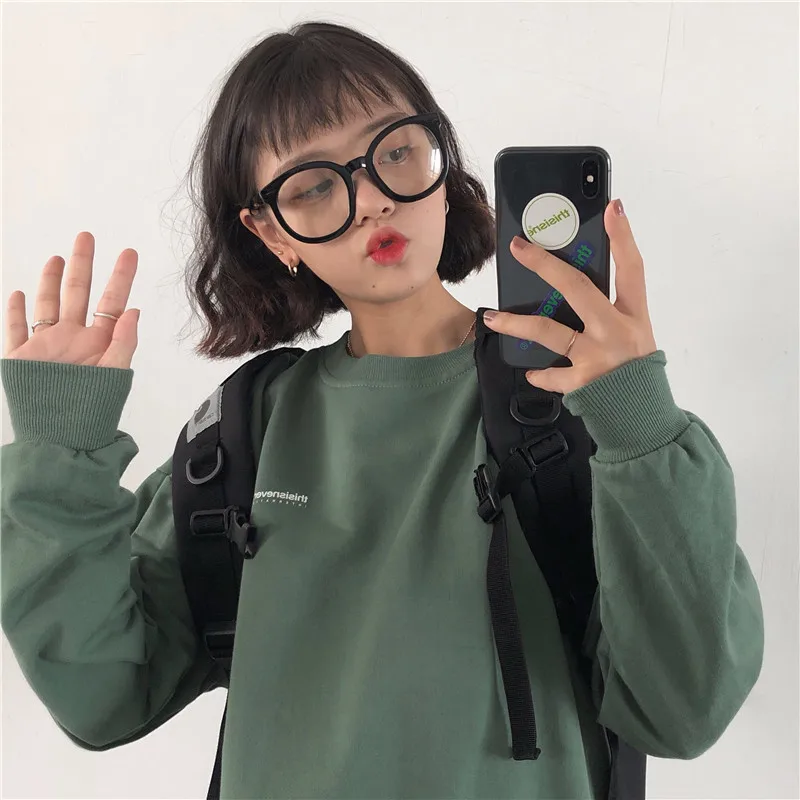 

casual o-neck high quality Spring and autumn style Women's Clothing Sweatshirts fashion brand ladies tops vetement femme Trend