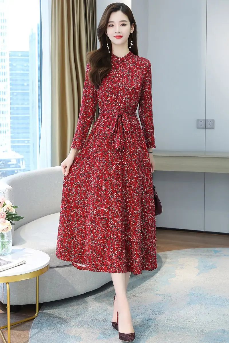 COIGARSAM 4XL размера плюс с длинными рукавами женское Стильное платье длинным рукавом