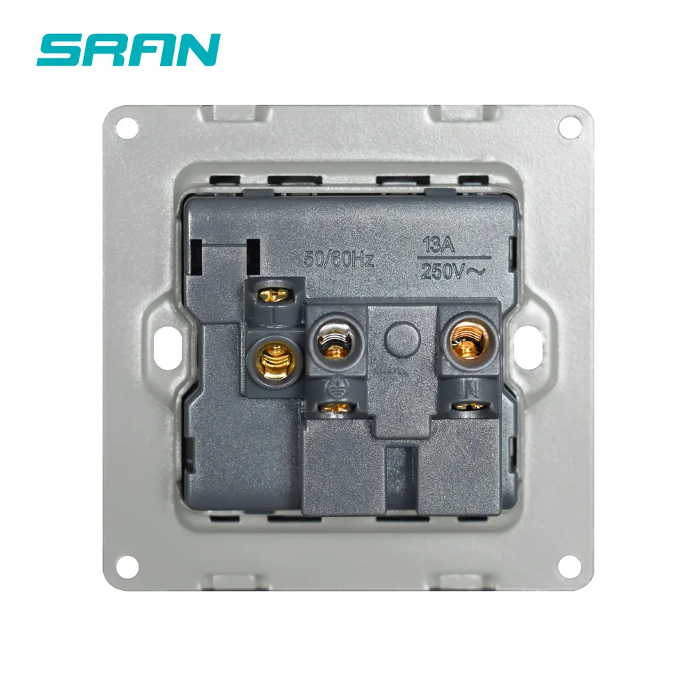SRAN универсальная 3 контактная многофункциональная настенная розетка с