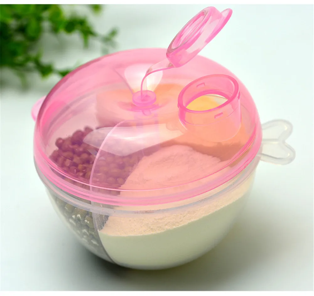 Portable Three-Layer Baby Kids Toddler Food Containers Storage 1Pcs Baby Feeding Box Portable Milk Powder Formula Dispenser