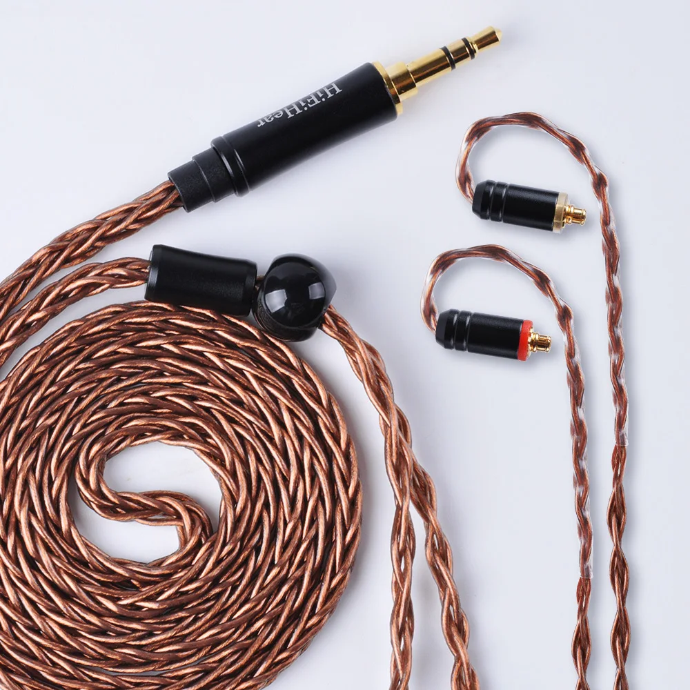 AK HiFiHear 8 Core посеребренный Модернизированный кабель 2,5/3,5 мм сбалансированный кабель с MMCX/2pin разъем для ZS10 Pro TRN X6